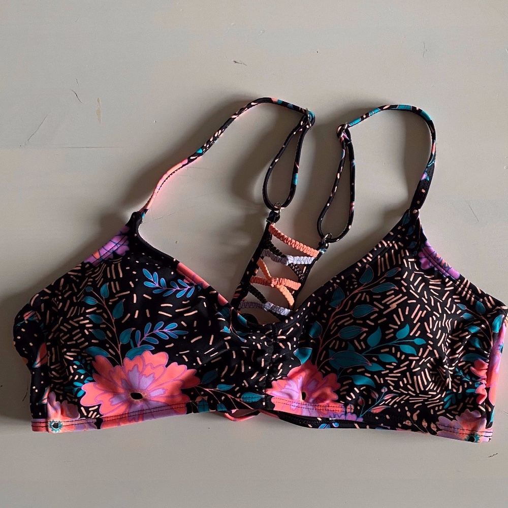 Floral Print Swim Top